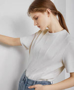 Load image into Gallery viewer, The Line Tee in Ivory
