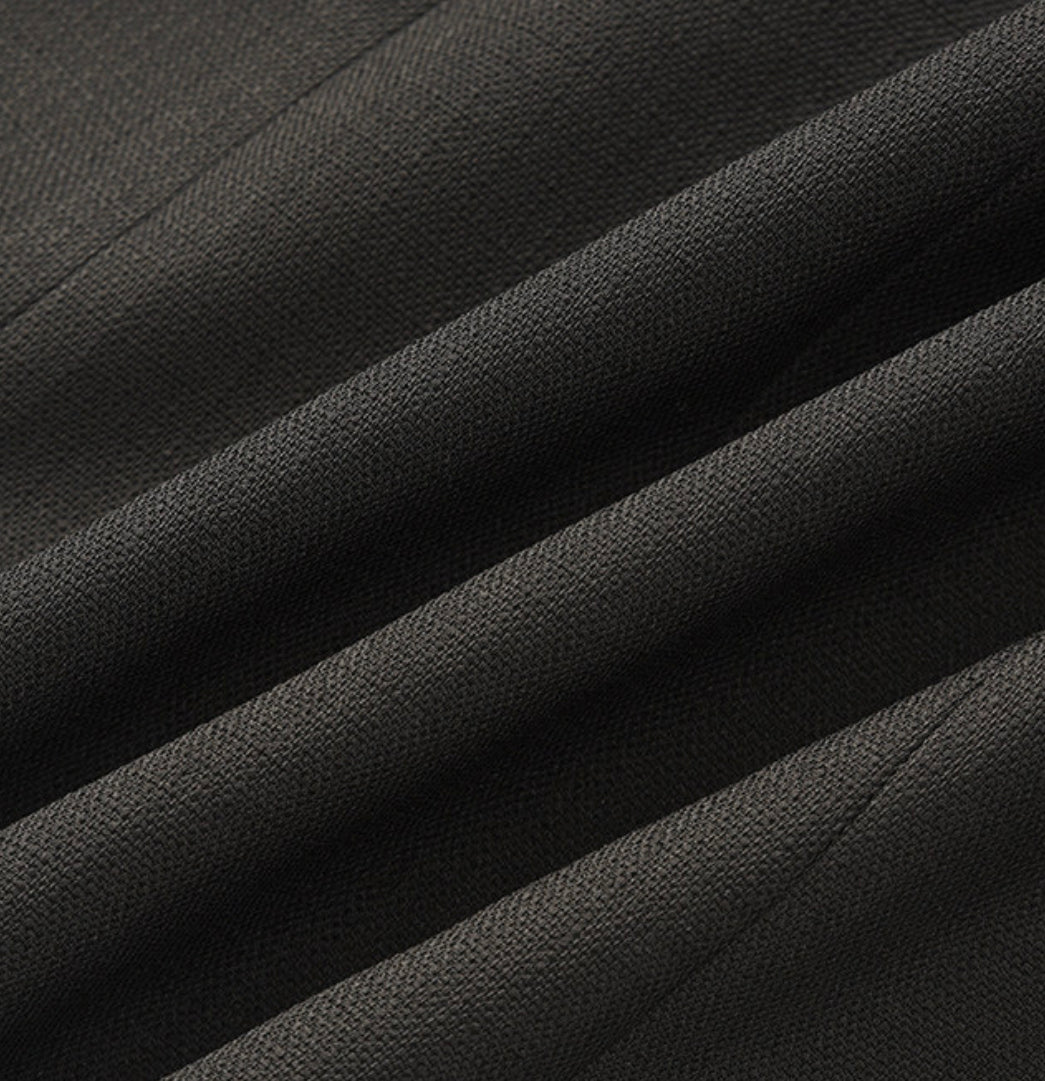 Orla Tailored Button Shift Dress- Black