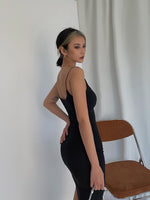 Load image into Gallery viewer, Duo Layer Cami Bodycon Dress - Black

