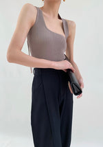 Load image into Gallery viewer, Multi-way Asymmetric Toga Knit Top
