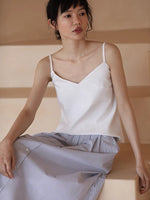 Load image into Gallery viewer, V Panel Camisole Top in White
