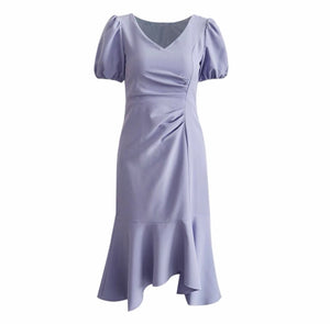 Renata Shift Mermaid Dress- Lavender