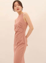 Load image into Gallery viewer, Arya Cami Midi Dress in Peach

