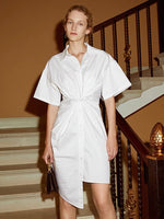 Load image into Gallery viewer, Viola Twist Shirt Dress
