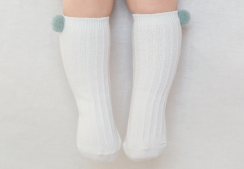 Pom Pom Long Socks [2 colours]