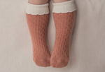 Load image into Gallery viewer, Long Scallop Socks [2 colours]
