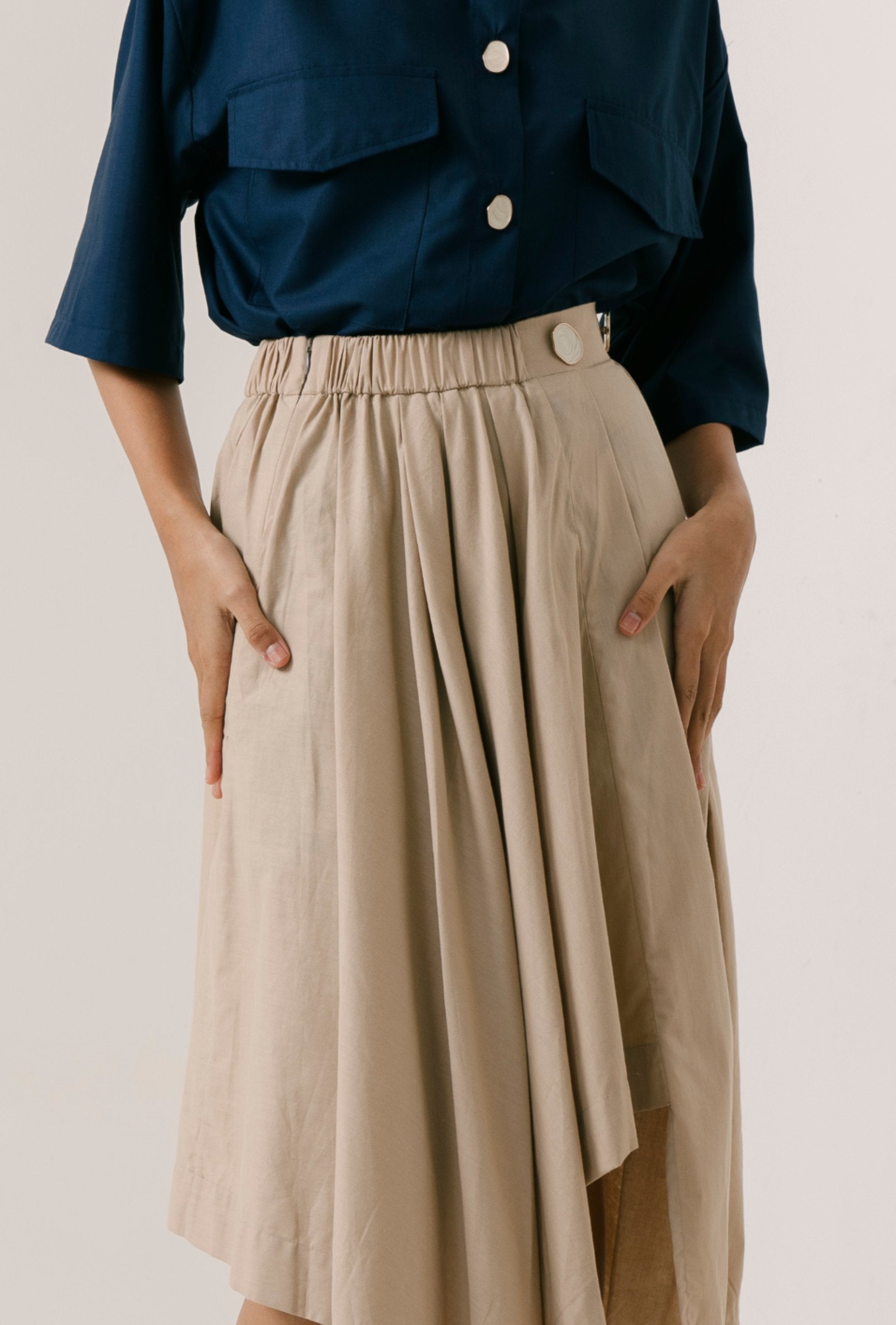 [Ready Stock] Zoe Skirt- Sand - XS