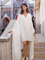 Load and play video in Gallery viewer, Oline Drape Kaftan Dress
