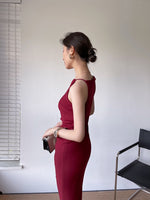 Load image into Gallery viewer, Norfolk Cami Maxi Dress in Red
