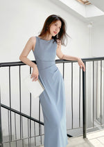 Load image into Gallery viewer, Norfolk Cami Maxi Dress in Blue
